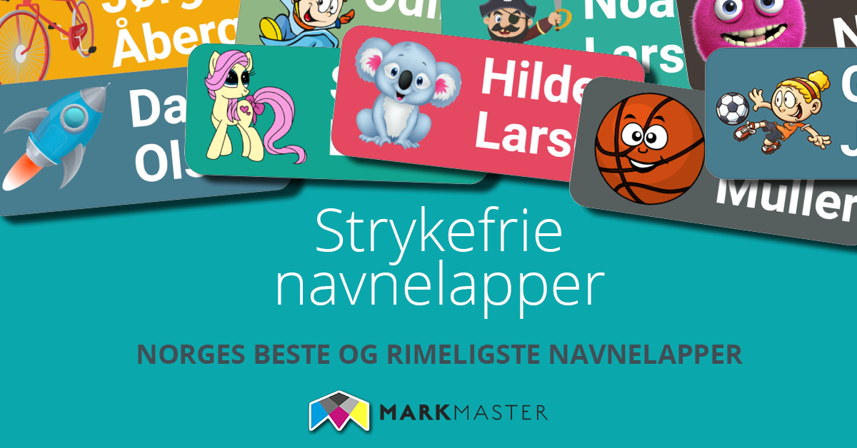 Strykefrie navnelapper