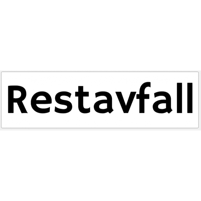 Restavfall 350x100mm